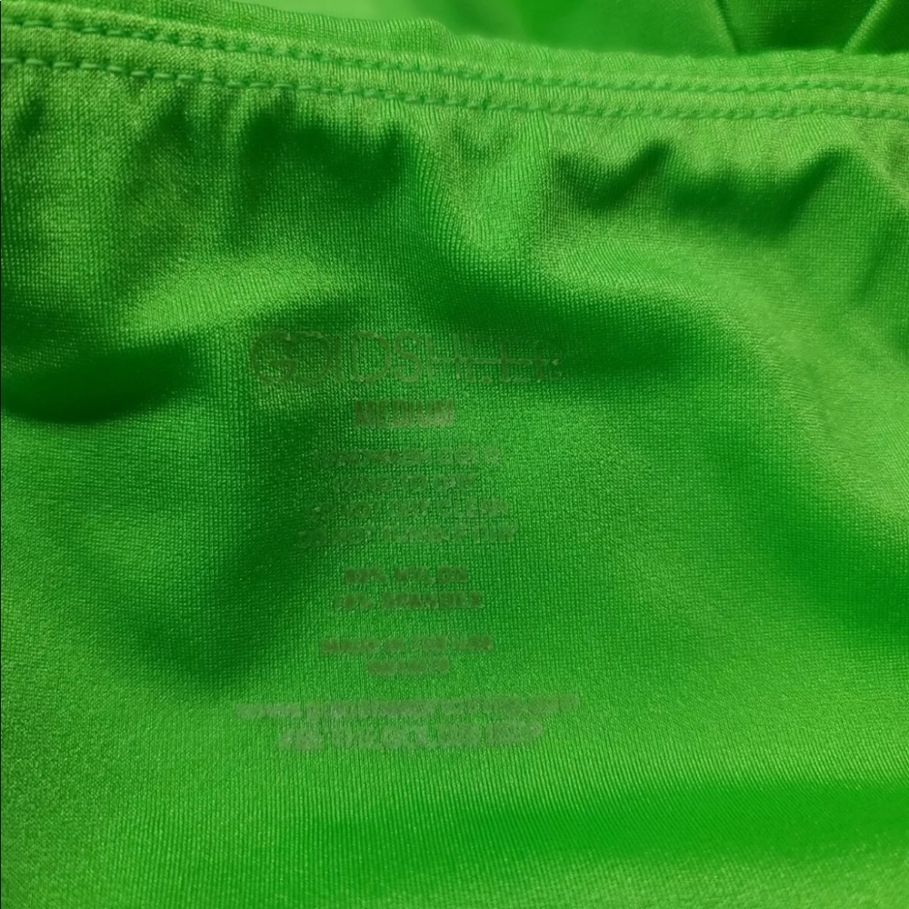 Goldsheep Basic Neon Green Biker Shorts Size M Womens - Picture 4 of 7